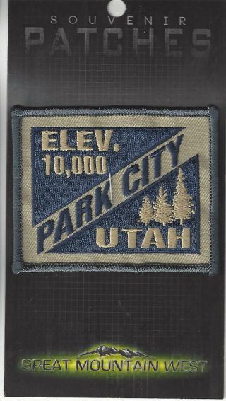 Park City Utah Embroidered Souvenir Patch