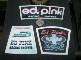 3 - Different Ed Pink Racing Engines - Stickers/decals Nhra