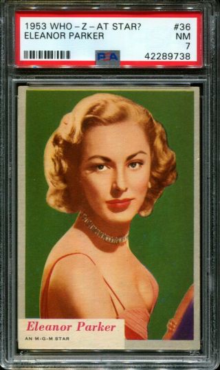 1953 Who - Z - At Star? 36 Eleanor Parker Psa 7 N2659184 - 738