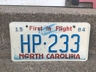 1984 North Carolina Highway Patrol License Plate - Antique Vintage - N.  C.  Police