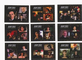 Complete Star Trek The Next Generation Best Of The Holodeck 9 - Card Set H1 - H9