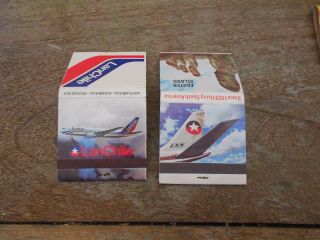 Vintage Chile Lan Chile Airlines Matchbook Boeing