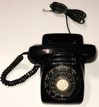 Automatic Electric Black Rotary Dial Telephone Vintage Not Antique Old