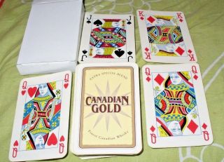 Canada Whisky - Canadian Gold Whiskey Playing Cards Deck In Plain Box
