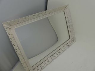 Vintage Vanity Mirror Tray Off White To Display Makeup Jewelry Or Glass Bottles