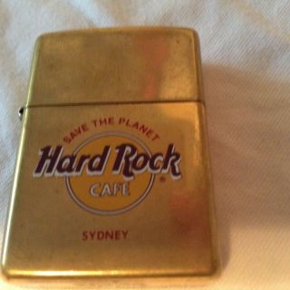 Rare 1995 Zippo Lighter Hard Rock Cafe Sydney Australia 7