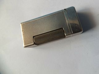 A Vintage Silver Plated Dunhill Lighter - Pat 1657352