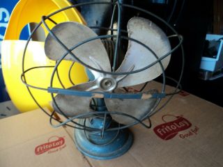 Vintage Art Deco Westinghouse Electric Fan Style No.  1381425 Blue Color
