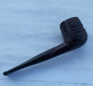 Rare Vintage Estate Tobacco Smoking Pipe Carved Imported Briar Purple Look Wow
