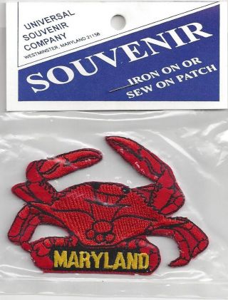 State Of Maryland Souvenir Patch