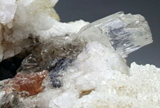 291 Grams Top Quality Rarest Vayrynenite With Aquamarine & Quartz Specimen