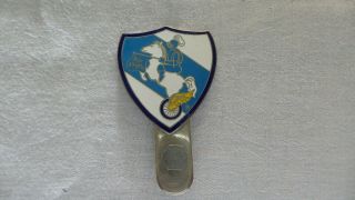 Blue Knights Le Motorcycle Club License Topper Badge Enamel Knight
