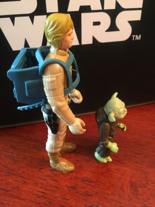 Vintage Star Wars Bespin Luke Skywalker with Jedi Master Yoda in Backpack 2