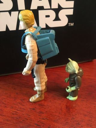 Vintage Star Wars Bespin Luke Skywalker with Jedi Master Yoda in Backpack 4