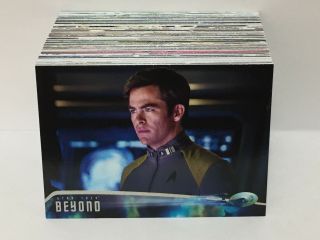Star Trek Beyond Movie (2017) Base Trading Card Set (85 Cards) / Chris Pine