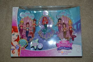 Disney Little Mermaid And Sisters Gift Set Figures Polly Pocket Princess