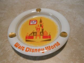 Vintage Walt Disney World Ashtray Trinket Made In Japan (bin 18)