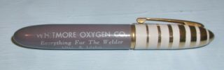 Vintage Giv - A - Gift Pen Style Pocket Lighter Whitmore Oxygen Welding Idaho Utah