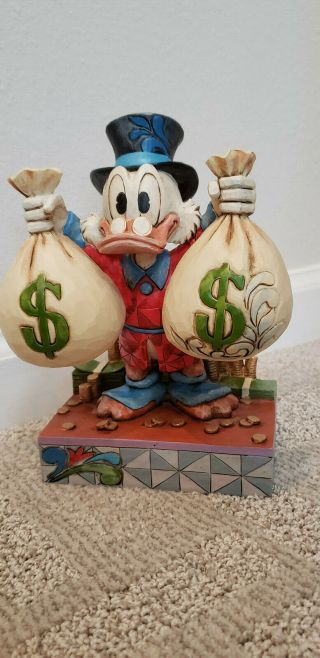 Rare Uncle Scrooge Mcduck A Wealth Of Riches Disney Showcase Jim Shore Statue