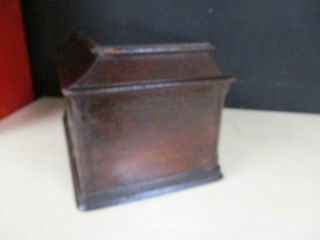 ANTIQUE SINGER SEWING MACHINE WOODEN TOP COVER COFFIN CASE LID 1885 5