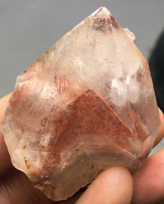32g Rare Natural Red Ghost " Pyramid " Quartz Crystal Cluster Specimen F760