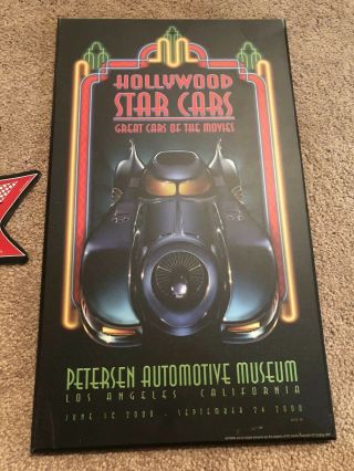 Petersen Automotive Museum 1989 Batmobile Hollywood Star Cars Sign Picture