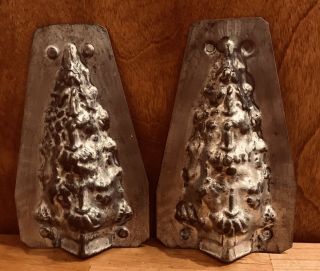 Vintage Christmas Tree Antique Chocolate Candy Mold Decoration Collectible