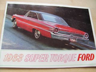 1963 Ford Torque Sales Brochure.