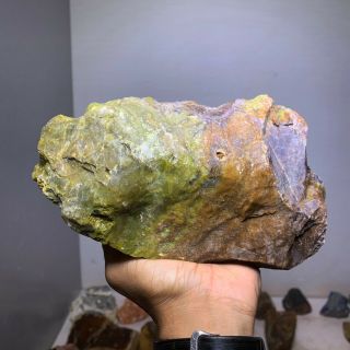 Solid Green Dendretic Agatized Opal Rough - 6 Lbs From - Africa