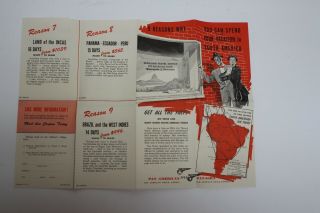 Travel Brochure For Pan American/panagra Airlines From The U.  S.  To South America