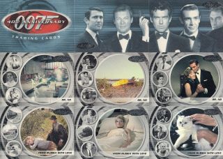 James Bond 40th Anniversary 2002 Rittenhouse Complete Base Card Set Of 60 Movie