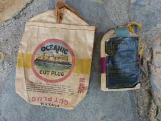 Vintage Durham Smoking Tobacco Bag W Papers & Oceanic Cut Plug Bag