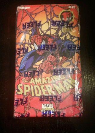 1994 Fleer Spider - Man First Edition Trading Cards Factory Box