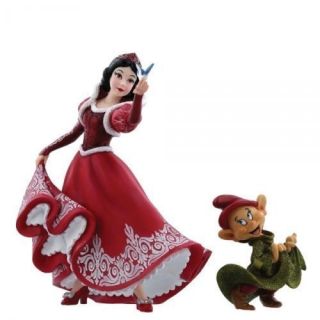 Disney Showcase Couture De Force 2017 Snow White & Dopey Holiday Series Figurine