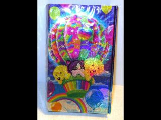 Vintage Tri - Fold Lisa Frank Planner/address Book/diary Balloon Buddies Cat/dogs