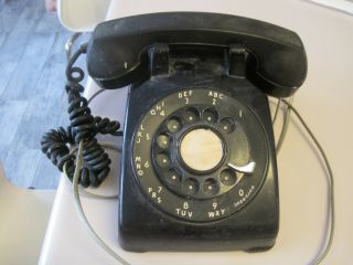 Vintage Western Electric Model C/d 500 Rotary Phone,  Black,  1963