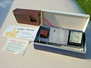Vintage Channel Master 6 Transistor Radio With Papers Look