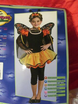 Butterfly Halloween Costume Size M Kids 8/10