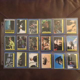 Vintage Star Wars 1983 Return Of The Jedi Collector Card Set Series 2 Complete
