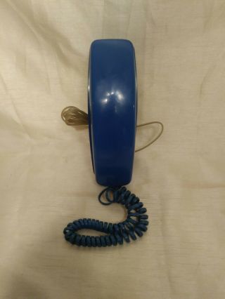 Vintage Blue Gte Dial Touch Tone Push Button Desk Wall Phone Telephone
