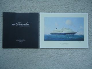 Holland - America Line - Prinsendam - Dedication Booklet & Print - 2002
