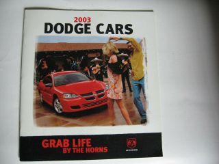 2003 Dodge Cars Sales Brochure - Grab Life By The Horns