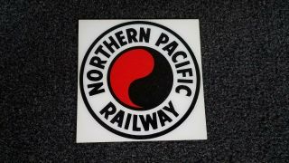 Vintage Northern Pacific Railway Logo On Plastic Tile - Coaster
