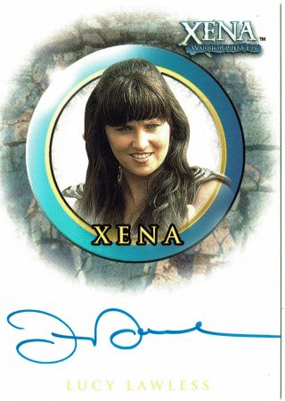Xena Warrior Princess Autograph Card Lucy Lawless As Xena Special Listing