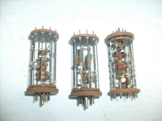 3 Vintage Resistor Experimenter Sockets - Vintage Computer Part Cage Univac