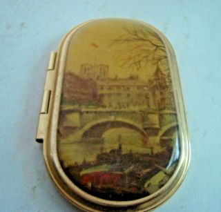 Vintage Art Deco Elgin Pocket Purse Mirror Regular Magnify