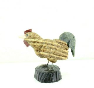 Rooster Natural Stone Hand Carved 4 