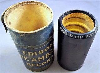 Ant Edison Blue Amberol Cylinder Record 4867: Why Did I Kiss That Girl Case