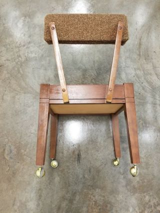 DANISH Sewing Machine Cloth Chair with Backrest & Compartment Storage 4