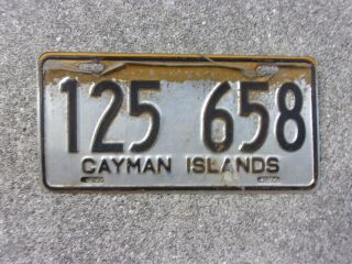Cayman Island License Plate 125 658
